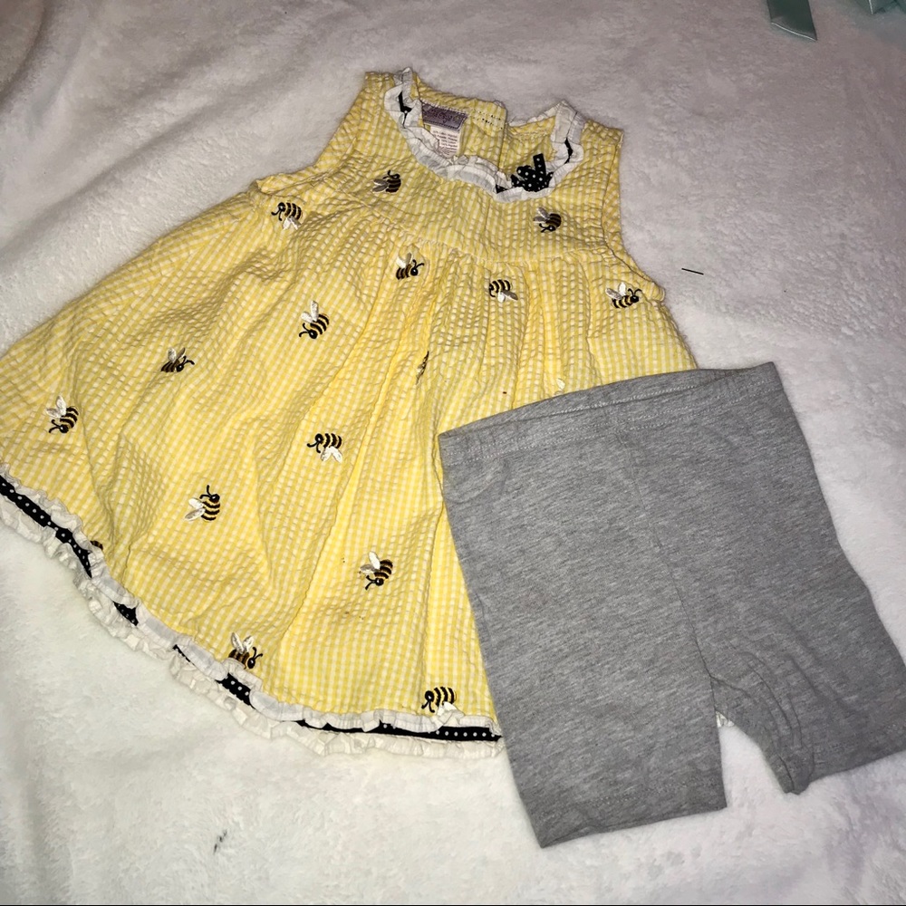 24M Yellow dress with bees